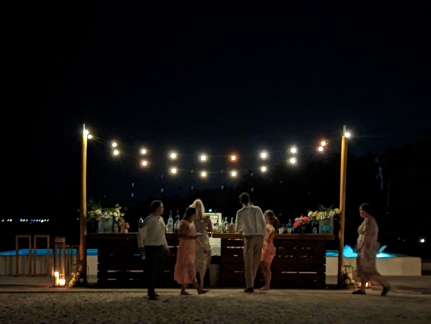 Poolside bar